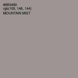 #9B9490 - Mountain Mist Color Image